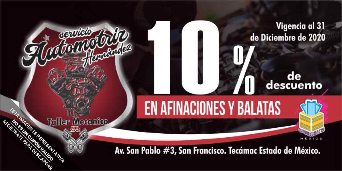 Cupon Servicio Automotriz Hernandez